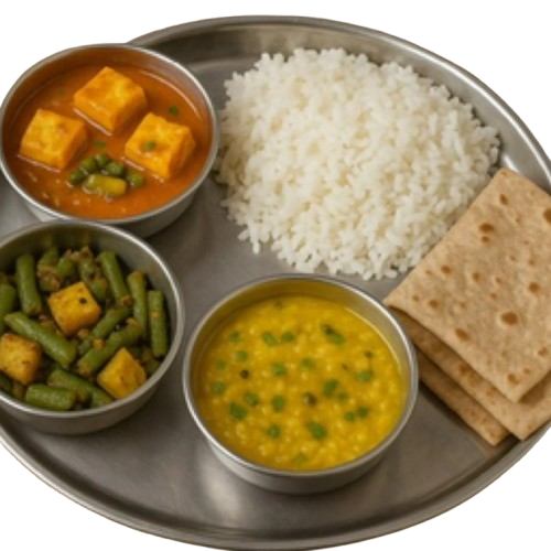 Veg Curries, Rice & 2 Rotis (Mon - Fri) - Weekly