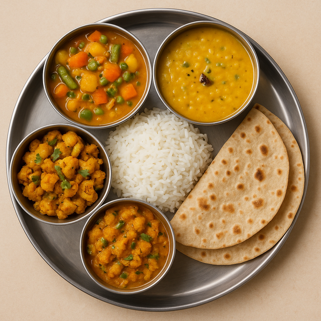 Veg Curries, Rice & 2 Rotis (Mon - Fri) - Biweekly