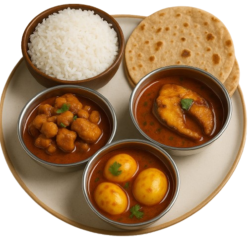 Non Veg Curries, Rice & 2 Rotis (Mon - Fri) - Biweekly